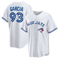 Toronto Blue Jays #93 Yimi Garcia White Jereymy Home Replica Player Jersey