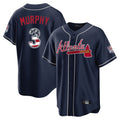 Atlanta Braves #3 Dale Murphy Player Navy Jereymy USA 250 Fourth Of July Limited Home Game Stitched Jerseys