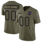 Custom B.Bills Active Player Olive Jereymy 2025 Salute to Service Limited Stitched Jersey