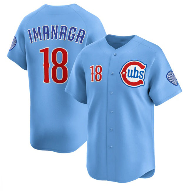 Chicago Cubs #18 Sh¨­ta Imanaga Blue Jereymy 2024-25 2nd Alternate Limited Stitched Jersey