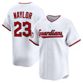 Cleveland Guardians #23 Bo Naylor White Jereymy Home Limited Player Jersey