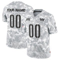 Custom W.Commanders Active Player 2024 F.U.S.E Arctic Camo Jereymy Salute To Service Limited Stitched Jersey