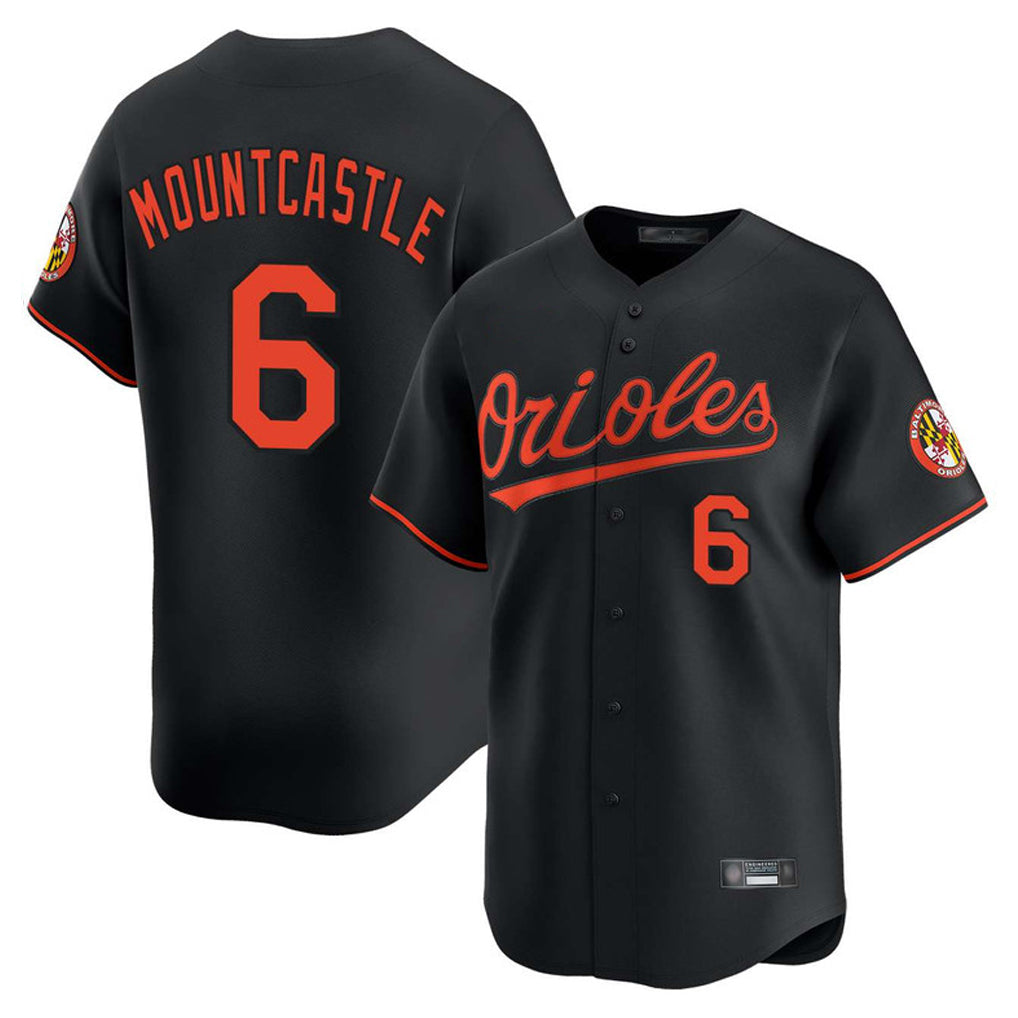 Baltimore Orioles #6 Ryan Mountcastle Player Black Jereymy Limited Home Game Stitched Jerseys