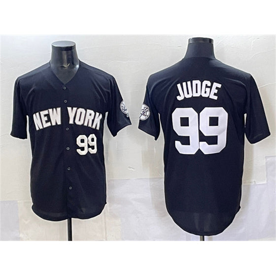 New York Yankees #99 Aaron Judge Black Jereymy Limited Stitched Jersey