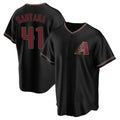 Arizona Diamondbacks #41 Carlos Santana Player Black Jereymy Limited Home Stitched Jerseys