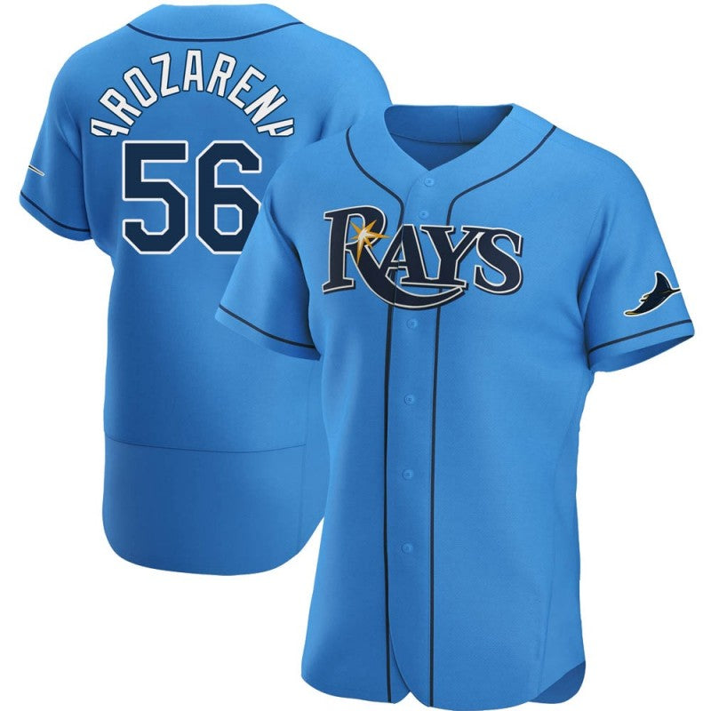 Tampa Bay Rays #56 Randy Arozarena Light Blue Jereymy Alternate Jersey