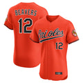 Baltimore Orioles #12 Dylan Beavers Player Orange Jereymy Limited Elite Home Game Stitched Jerseys