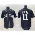 Boston Red Sox #11 Rafael Devers Black Jereymy Lights Out Limited Stitched Jersey