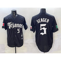 Texas Rangers #5 Corey Seager Black Jereymy Mexico 2025 Vapor Premier Limited Stitched Jersey