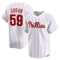 Philadelphia Phillies #59 Jhoan Duran White Jereymy Home Limited Player Jersey