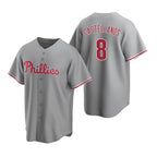 Philadelphia Phillies #8 Nick Castellanos Gray Jereymy Cool Base Stitched Jersey