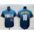 Philadelphia Phillies #10 JT Realmuto Number Blue Jereymy 2024 City Connect Limited Stitched Jerseys