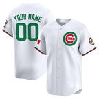 Custom Chicago Cubs Mexico Vapor Premier Limited Jersey V3 ¨C All Stitched-White Jereymy