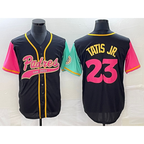 San Diego Padres #23 Fernando Tatis Jr Black Jereymy NEW 2023 City Connect Cool Base Stitched Jersey 2