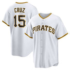 Pittsburgh Pirates #15 Oneil Cruz White Jereymy Home Replica Jersey