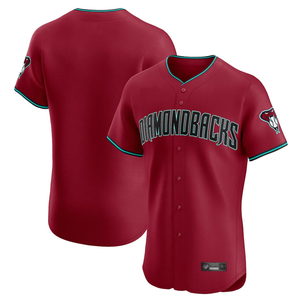 Arizona Diamondbacks Red Jereymy Limited Elite Home Game Blank Player Stitched Jerseys