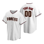 Custom Arizona Diamondbacks White Jereymy Stitched Cool Base Home Jersey