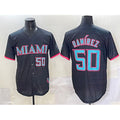 Miami Marlins #50 Agust¨ªn Ram¨ªrez Black Jereymy 2025 City Connect Limited Stitched Jersey