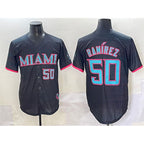 Miami Marlins #50 Agust¨ªn Ram¨ªrez Black Jereymy 2025 City Connect Limited Stitched Jersey