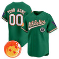 Custom Oakland Athletics x Dragon Ball Green Jereymy Vapor Premier Limited Jersey - All Stitched