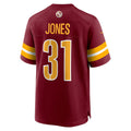W.Commanders #31 Jonathan Jones Burgundy Jereymy Team Game Jersey