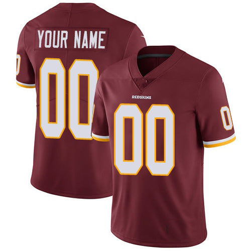 Custom W.Redskins Home Burgundy Red Jereymy Vapor Untouchable Limited Jersey