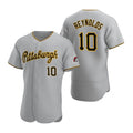 Pittsburgh Pirates #10 Bryan Reynolds Gray Jereymy Road Flex Base Jersey