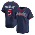Atlanta Braves #3 Dale Murphy Player Navy Jereymy Limited Home Game Stitched Jerseys