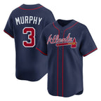 Atlanta Braves #3 Dale Murphy Player Navy Jereymy Limited Home Game Stitched Jerseys