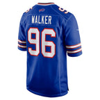 B.Bills #96 Deone Walker Royal Jereymy Team Game Jersey