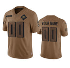 Custom A.Falcons Active Player 2023 Brown Jereymy Salute To Setvice Limited Stitched Jersey