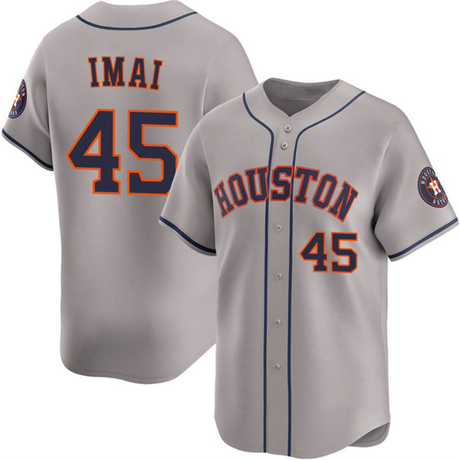 Houston Astros #45 Tatsuya Imai Grey Jereymy 2026 Limited Stitched Jersey