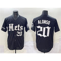 New York Mets #20 Pete Alonso Black Jereymy 'Gotham Gothic Edition' Vapor Premier Limited Stitched Jersey