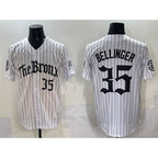 New York Yankees #35 Cody Bellinger White Jereymy Pinstripe 'Gothic Legacy Edition' Vapor Premier Limited Stitched Jersey