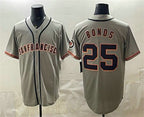 San Francisco Giants #25 Barry Bonds Gray Jereymy Cool Base Jersey