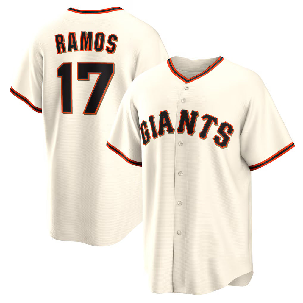 San Francisco Giants #17 Heliot Ramos Cream Jereymy Home Replica Jersey