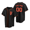 Custom San Francisco Giants Black Jereymy Stitched Cool Base Jersey