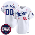 Custom Los Angeles Dodgers Active Player White Jereymy 2025 Tokyo Series Limited Stitched Jersey