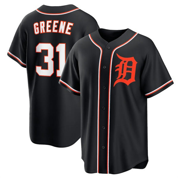 Detroit Tigers #31 Riley Greene Black Jereymy Out Stitched Jersey
