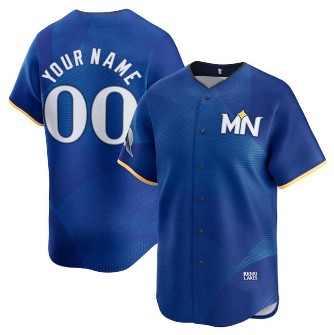 Custom Minnesota Twins Active Player Royal Jereymy 22024 City Connect Limited Stitched Jersey