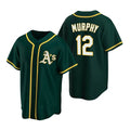 Oakland Athletics #12 Sean Murphy Green Jereymy Cool Base Stitched Jersey