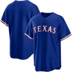 Texas Rangers Royal Jereymy Alternate Replica Team Logo Jersey