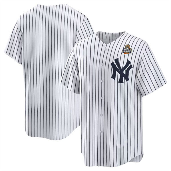 New York Yankees Blank White Jereymy 2024 World Series Cool Base Stitched Jersey