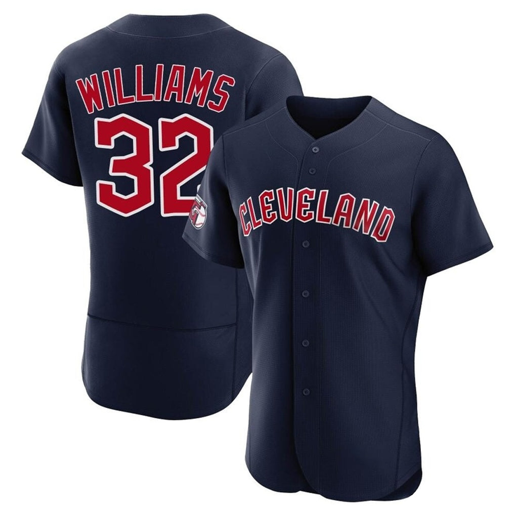 Cleveland Guardians #32 Gavin Williams Player Navy Jereymy Limited Elite Home Stitched Jerseys