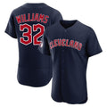 Cleveland Guardians #32 Gavin Williams Player Navy Jereymy Limited Elite Home Stitched Jerseys