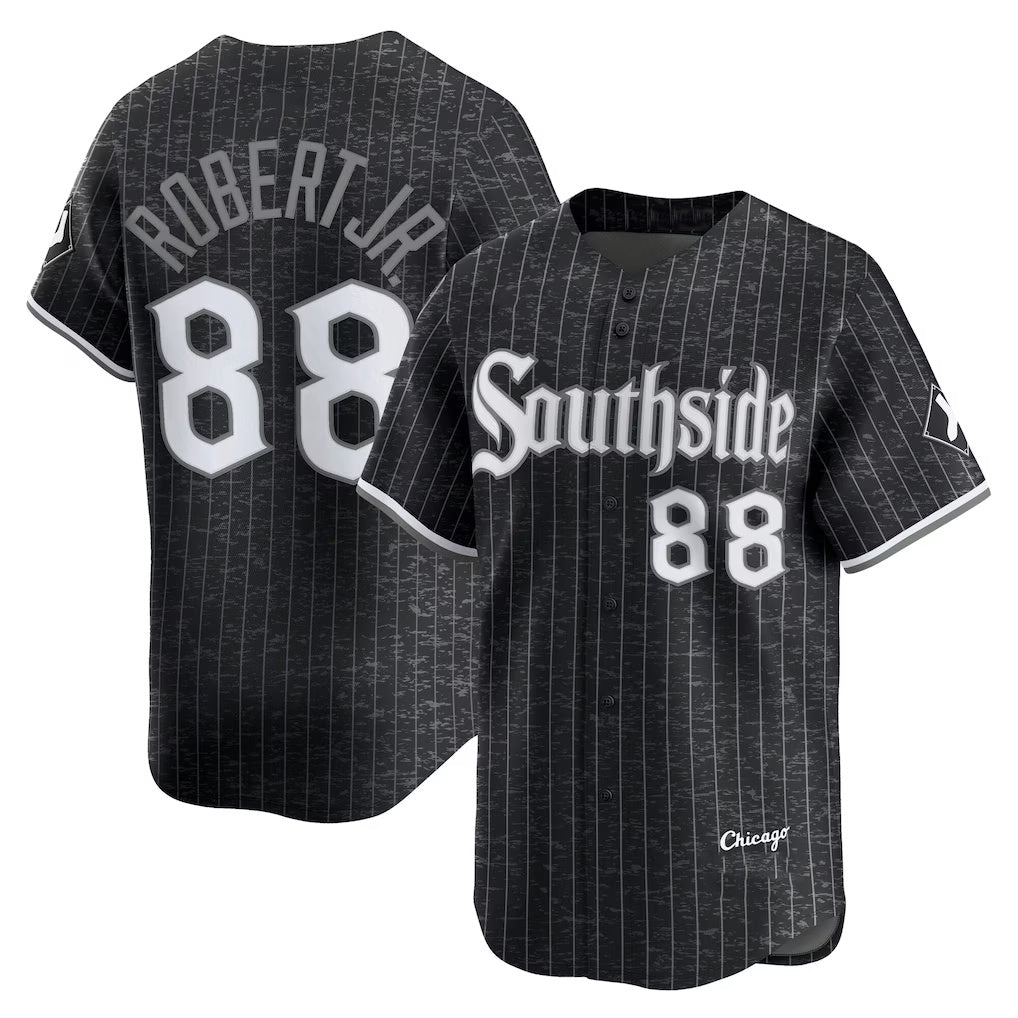 Chicago White Sox #88 Luis Robert Jr. Black Jereymy City Connect Limited Player Jersey