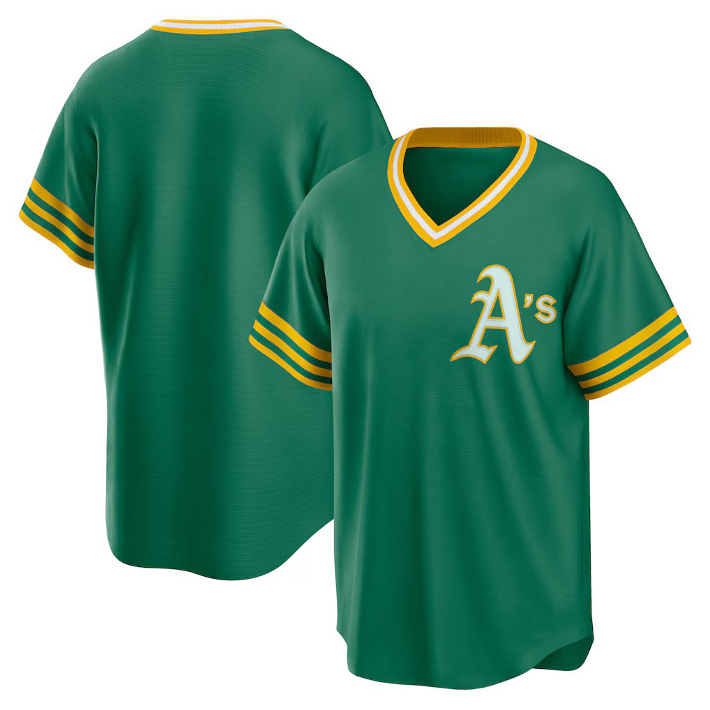 Oakland Athletics Kelly Green Jereymy Road Cooperstown Collection Team Jersey
