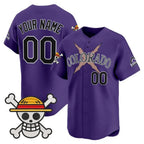 Custom Colorado Rockies x One Piece Purple Jereymy Vapor Premier Limited Jersey - Stitched