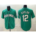 Seattle Mariners #12 Josh Naylor Aqua Jereymy Limited Stitched jersey