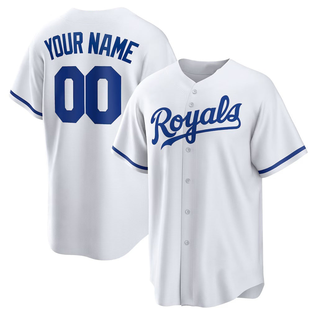 Custom Kansas City Royals White Jereymy Replica Jersey